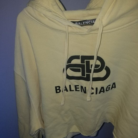 oversize balenciaga hooded crop sweater - Picture 3 of 3